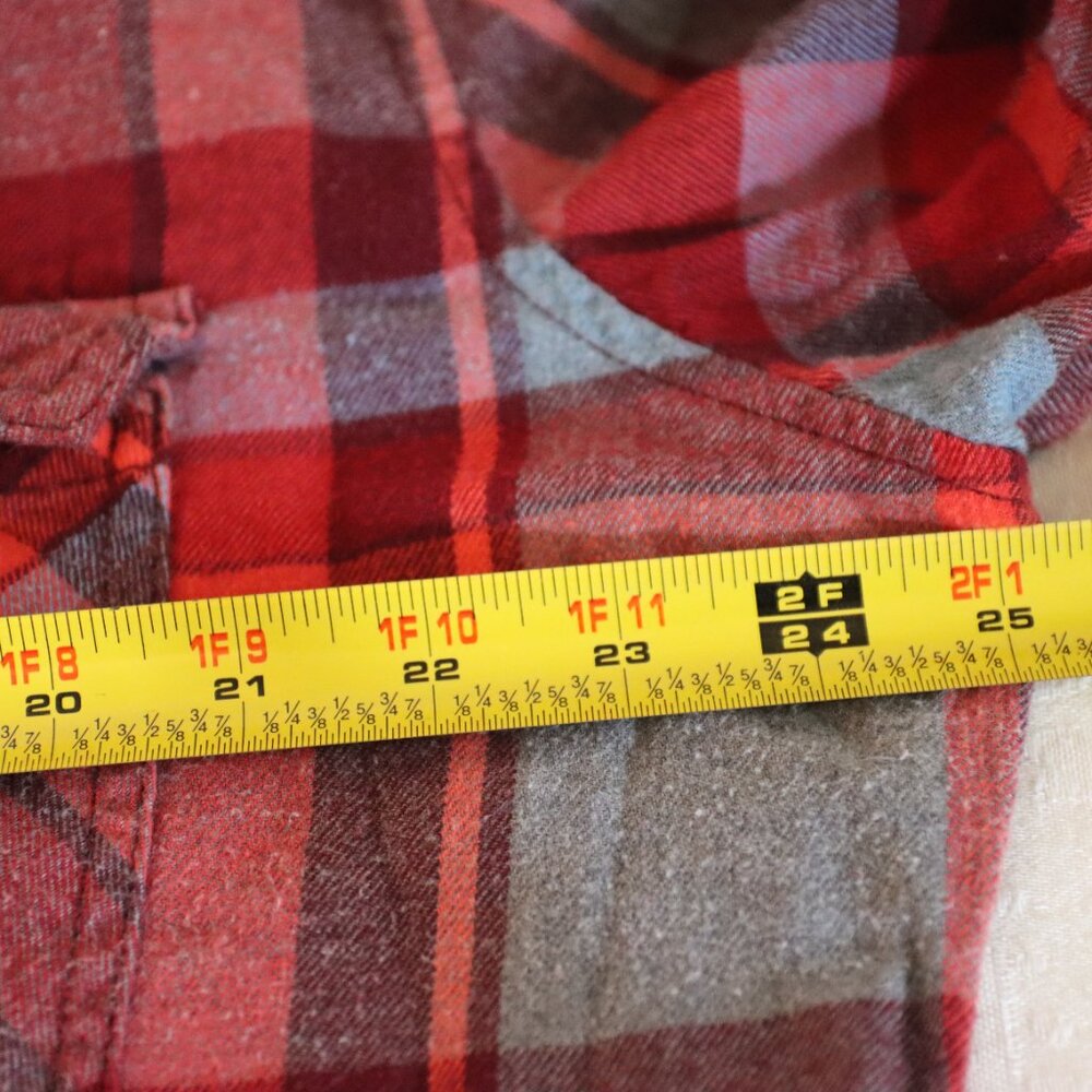 Arizona Jean Company Button down Flannel Shirt size XXL 100% Cotton Casual Work - Picture 8 of 8